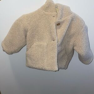 Zara Cream Sherpa Teddy Jacket for Kids